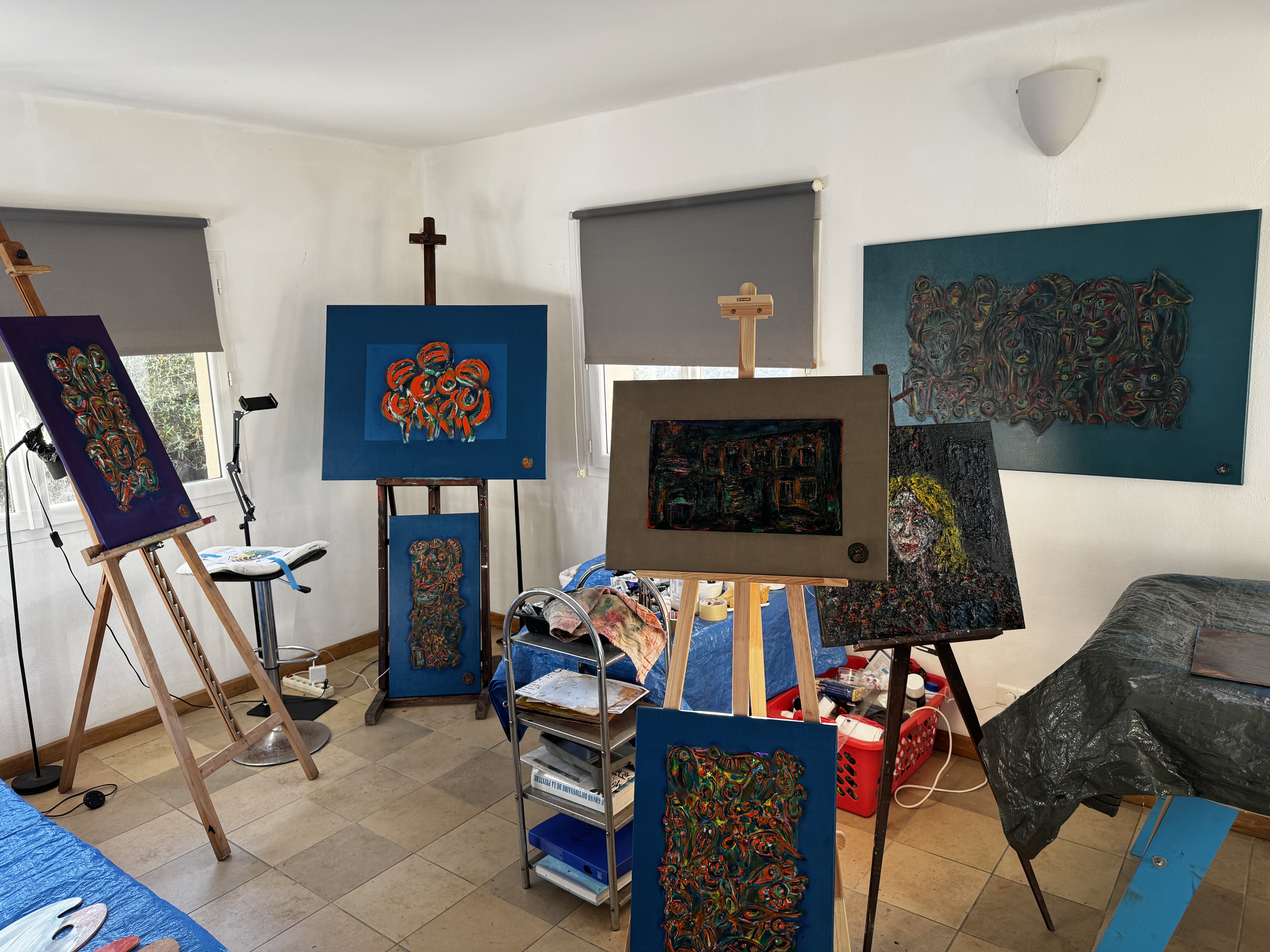 Vue de l'atelier de Philippe du Cheyron